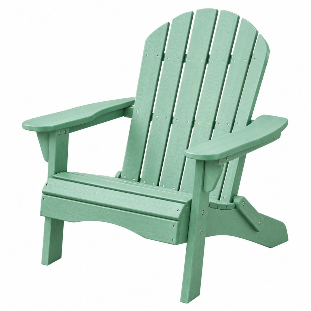 Adirondack Gartenstuhl 80 x 75 x 95 cm Holz Grün mit Armlehnen