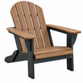 Adirondack Gartenstuhl 86 x 78 x 98 cm aus Holz Braun Schwarz mit breiten Armlehnen